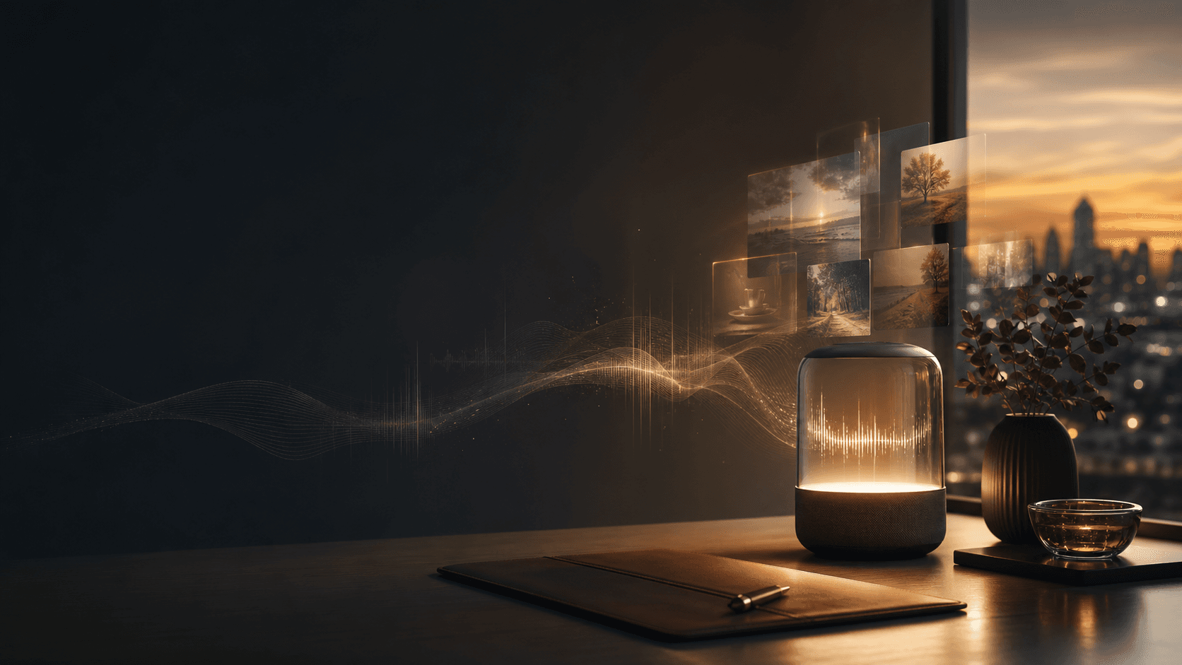 Abstract memory and voice visualization